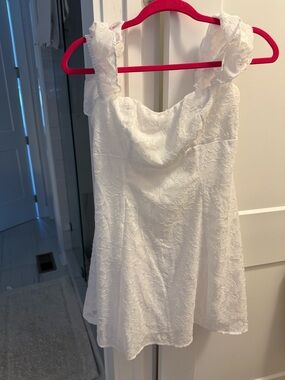 wild fable White Midi Dress with Floral Texture